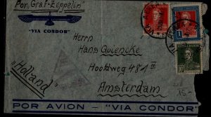 Argentina/Germany Zeppelin cover 29.6.34,poor condition