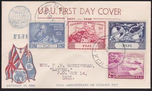 FIJI 1949 UPU set on FDC ex Suva...........................................B4385