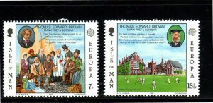 ISLE OF MAN #174-175   1980  EUROPA  MINT  VF NH  O.G  b