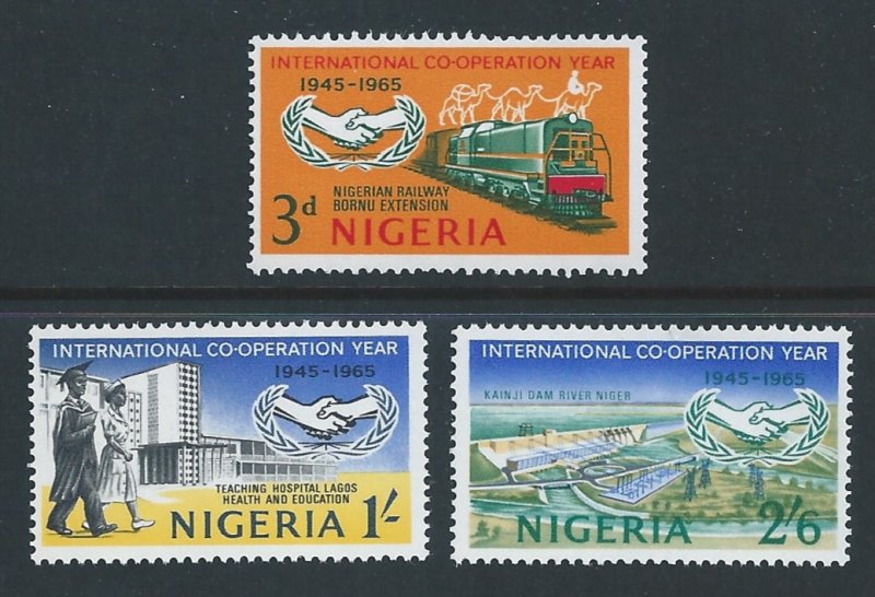 Nigeria #178-80 NH Int'l Co-Op Year Anniv.