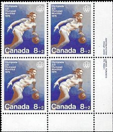 CANADA   #B10 MNH LOWER RIGHT PLATE BLOCK  (4)