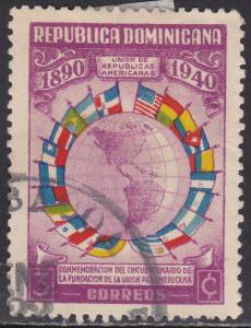 Dominican Republic 353  Pan American Union, 50th anniv 1940