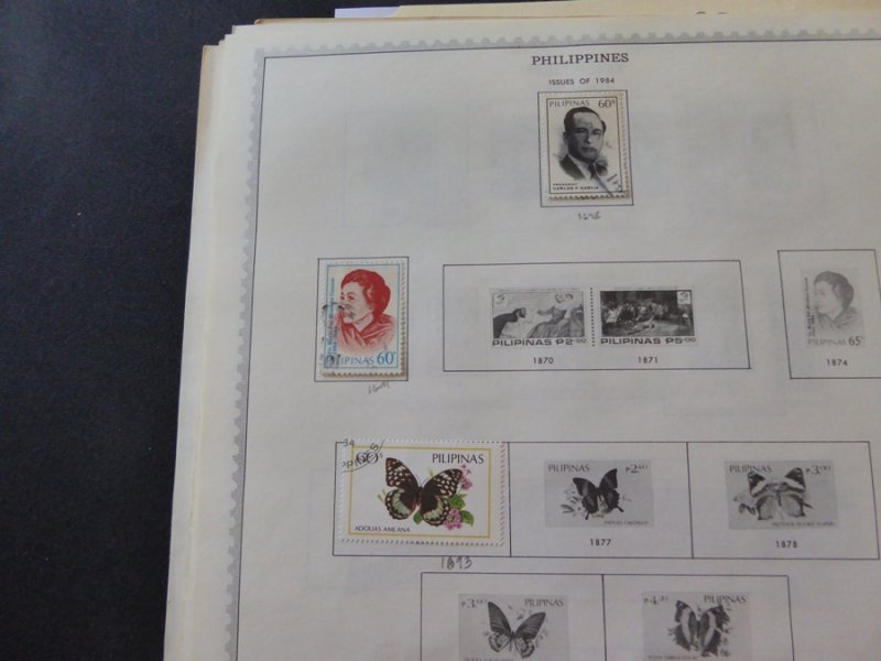 Philippines 1978-1991 Stamp Collection on Album Pages