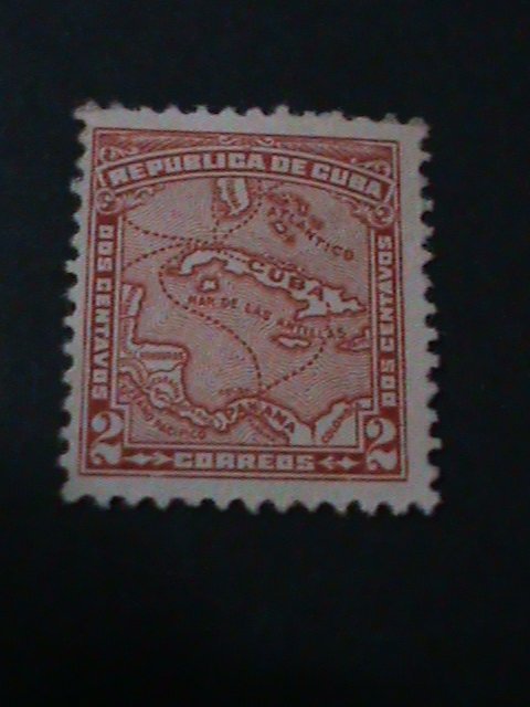 ​CUBA-1914-SC#254  MAP OF CUBA-MH VF 106 YEARS OLD   WE SHIP TO WORLDWIDE