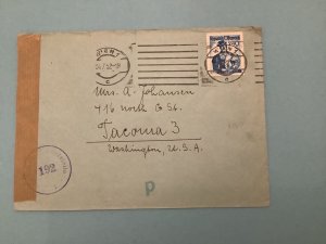 Austria  Opened by Censor 1952 to Washington USA Stamps Cover R41488