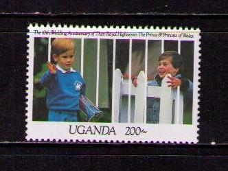 UGANDA Sc# 922 MNH FVF Princes William and Harry