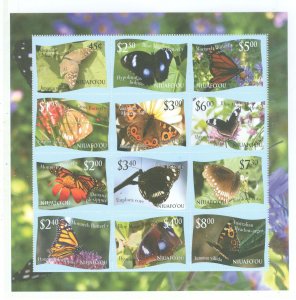 Tonga/Niuafo'ou (Tin Can Island) #287  Souvenir Sheet (Animals) (Butterf...