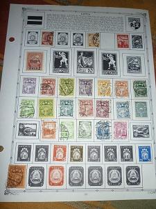 LATVIA NICE GROUP OF (46) OLDER MINT & USED STAMPS