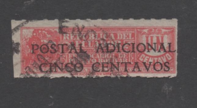 Ecuador Scott# RA44  used  Postal Tax