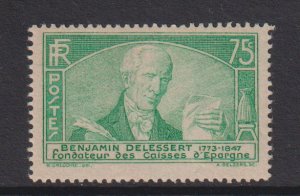 France  #301  MH  1935   Benjamin Delessert