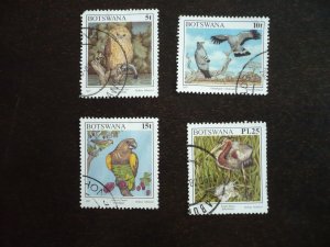 Stamps - Botswana - Scott# 620-622,632 - Used Part Set of 4 Stamps