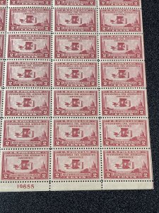 US #649 Wright Airplane 2 Cent sheet of 50, - VF / MNH 