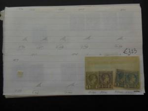 MONACO : Very nice Mint & Used collection old time approval pages. Cat €2,465.00