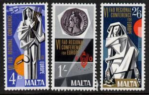 Malta 394-6 MNH Art, Sculpture, FAO