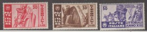 Italy Scott #342-343-344 Stamp - Mint Set