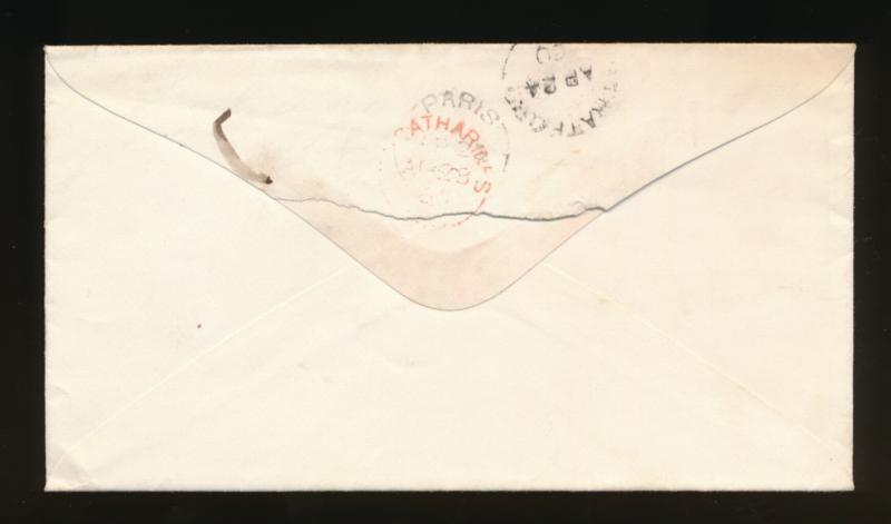 CANADA STAMPLESS COVER 1860 UNPAID 7 