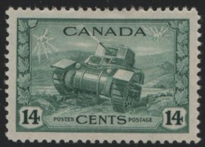 Canada 1942-43 MH Sc 259 14c Ram tank War Issue