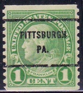 Precancel - Pittsburgh, PA PSS 597-61 - Bureau Issue