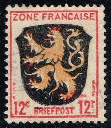 Germany #4N6 Coat of Arms - Palatinate District; Used (0.25)