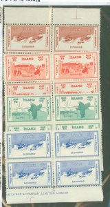 Iceland #B1-4 x4 Mint (NH) Multiple