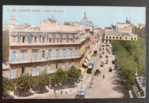 1911 Buenos Aires Argentina Picture Postcard cover to Canada Victoria street