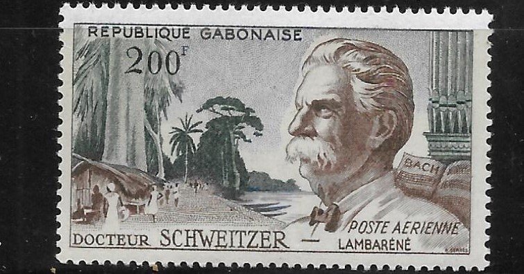 Gabon 1960 Albert Schweitzer Sc C1 MNH A1628