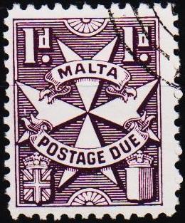 Malta.1925 1d S.G.D12 Fine Used