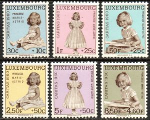 Luxembourg Sc #B216-B221 Mint Hinged