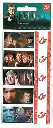 BELGIUM - PERSONALIZED STAMPS 2008 - HARRY POTTER Voldemort Malfoy Ron-