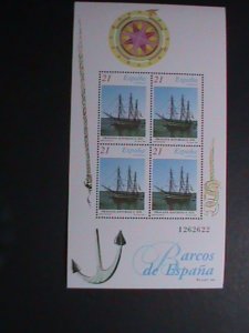 ​SPAIN 1997 SC# 2886 19TH CENTURY SAILING SHIPS- MNH S/S VERY FINE MINT