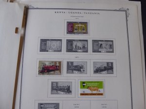 Kenya and KUT 1921-1969 Stamp Collection on Scott Specialty Album Pages