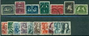 Netherlands #245-261  Used  Scott $4.55