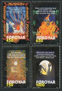 Faroe 332-335,MNH.Michel 328-331. Scenes from Sigurd poem Brynhuld's Ballad,1998