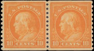 United States #497, Complete Set, Pair, 1922, Never Hinged