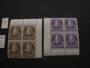 GERMANY BERLIN 1953 MNH SC 9N101,103 CORNER MARGIN  XF 245+ EUROS (117)