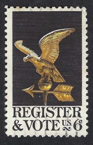 United States #1344 6¢ Register and Vote (1968). Used.