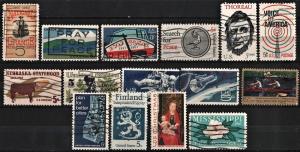 United States Used Commemoratives of 1967 (15 Stamps)