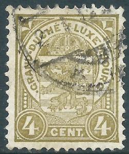 Luxembourg, Sc #77, 4c Used