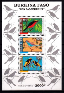 Burkina Faso 1993 Birds Mint MNH Miniature Sheet SC 1018a