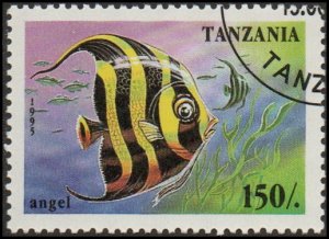 Tanzania 1406 - Cto - 150sh Angelfish (1995) (cv $0.60)