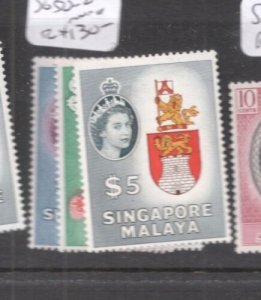 Singapore QEII High Values SG 50-2 MNH (6dis) 