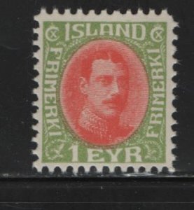 ICELAND 108  MNH