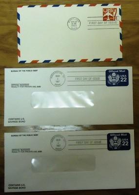 1st Day of Issue Stamp Envelopes Qty 6 Mint Air Mail