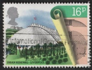 Great Britain 1049 (used, creased) 16p urban renewal, Liverpool (1984)