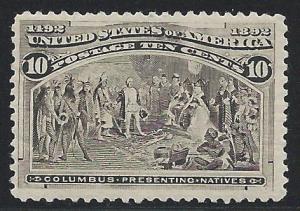 Scott 237, Original gum, 1893 Columbian Exposition Issue