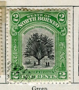 NORTH BORNEO; 1909 early classic Pictorial issue fine used 2c. value