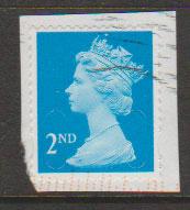 GB QE II Machin SG U2961 - 2nd brt blue - M14L - Source  B