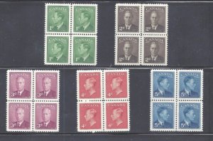Canada # 284-288 VF MNH/MH 1c-5c KGVI MUFTI ISSUE WITH POSTES/POSTAGE BS26148