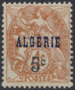 Algeria    SC# 75   MVLH   surcharge  see details & scans