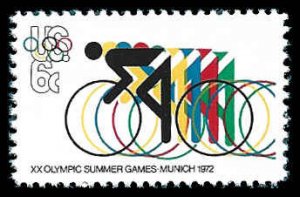 PCBstamps   US #1460 6c Olympics-Bicycling, MNH, (25)